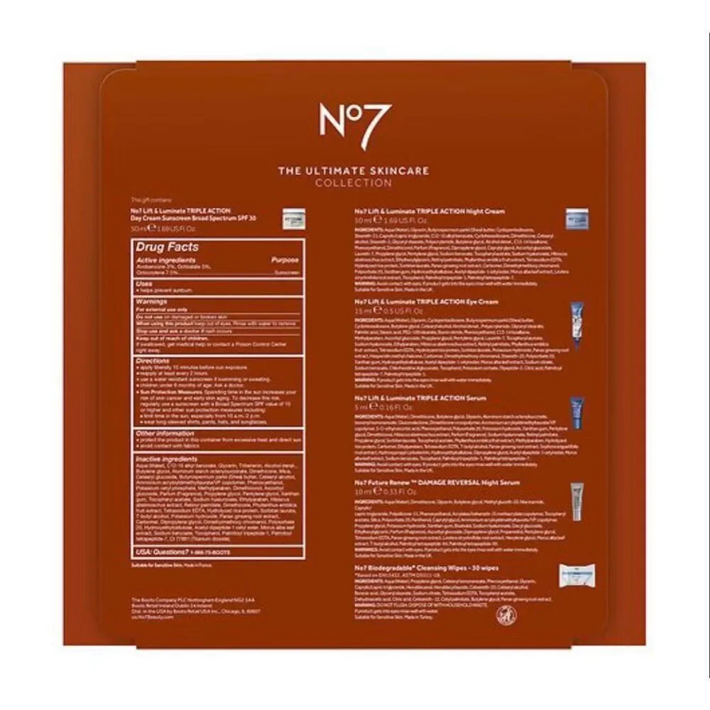 No. 7 Ultimate Skincare Collection 6 Piece Skin Care Boxed Gift Set- NEW - Picture 3 of 9